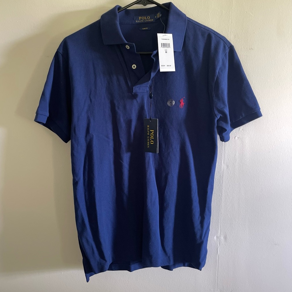 POLO RALPH LAUREN SLIM FIT POLO SHIRT SIZE M